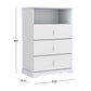 3-Drawer Kids Dresser with Storage Shelf