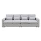 104\\\" 4-Seater Modern Linen Fabric Sofa