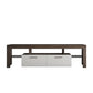 cabinet Brown + white modern TV stand with LED light