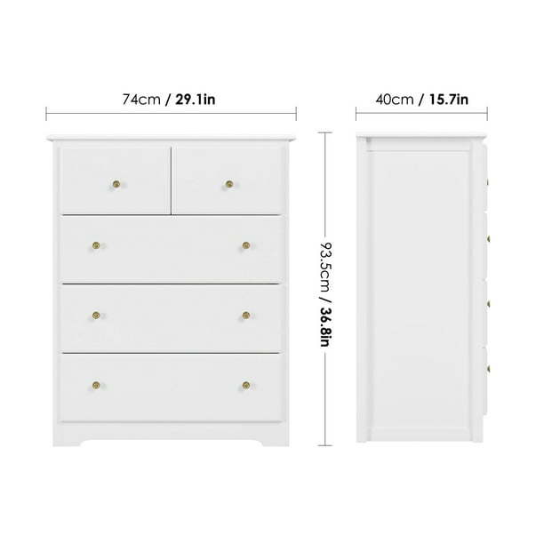 Modern Dresser of 5 Drawers