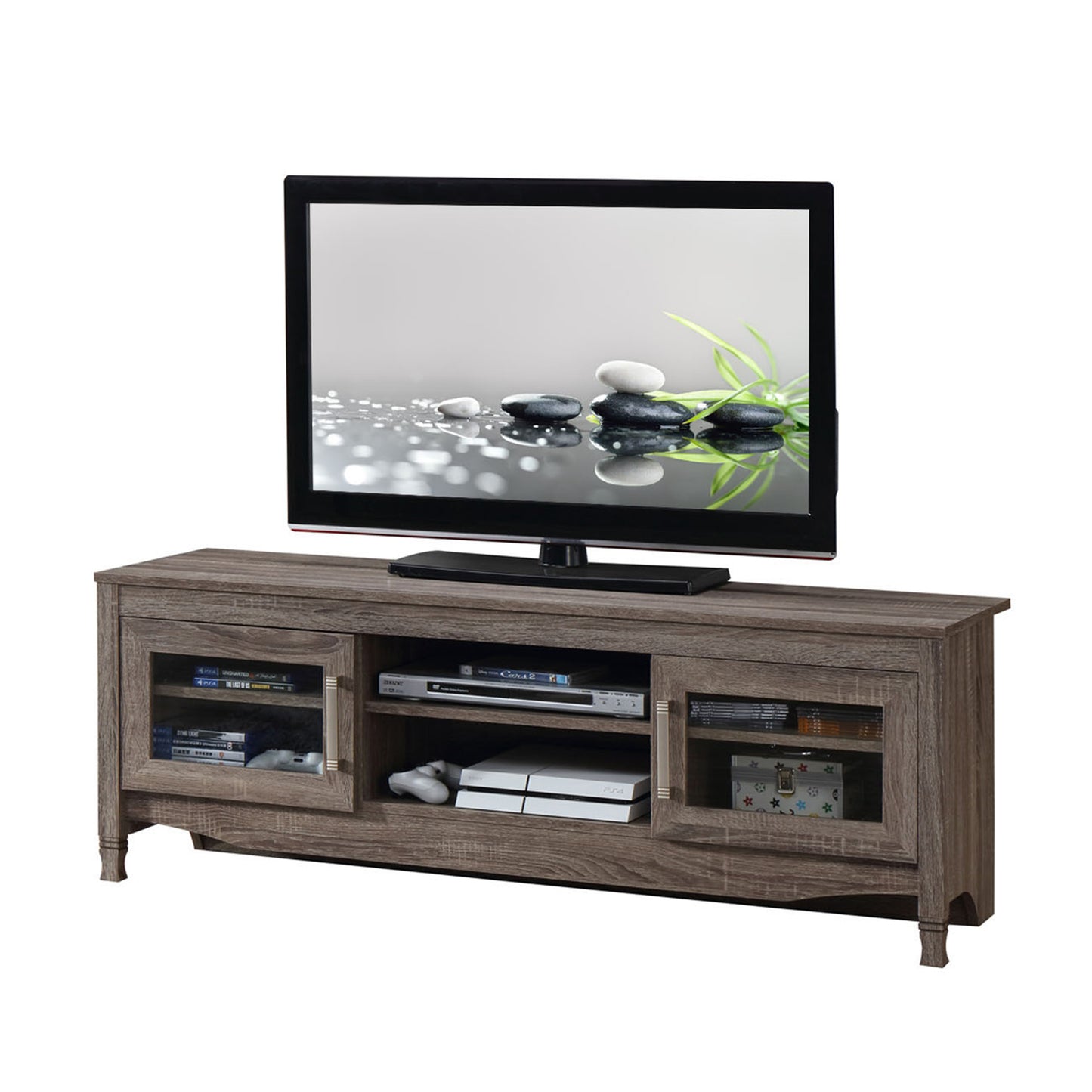 Techni  Grey Driftwood TV Stand