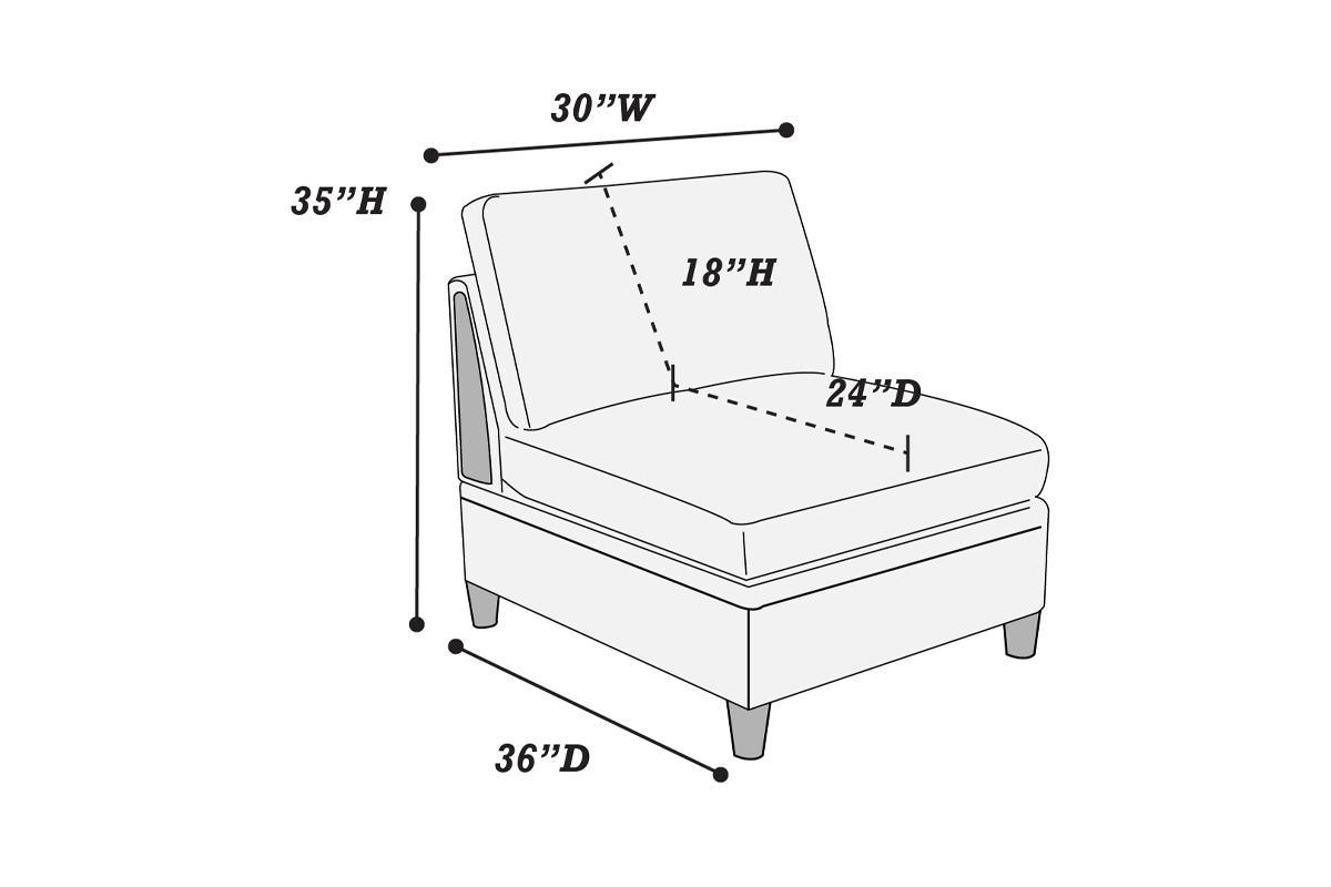 6pc Modular Sofa Set Light Grey