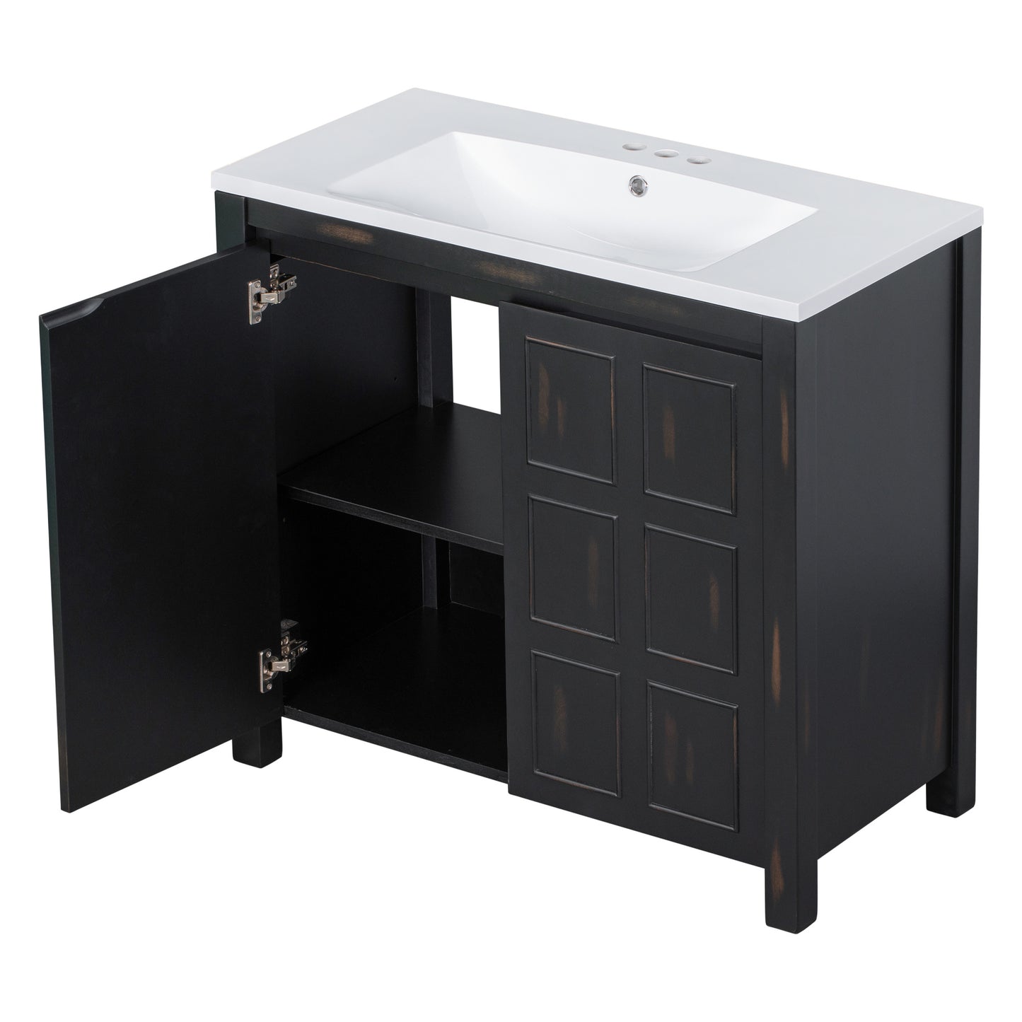 36"  Retro Espresso Vanity