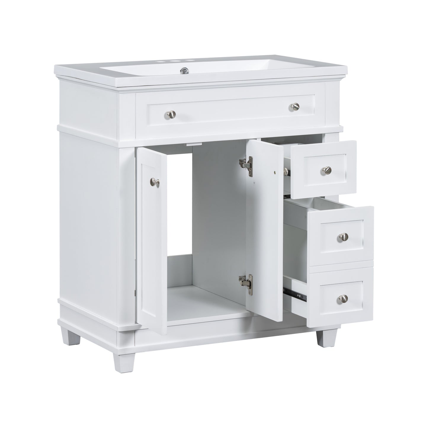 30" Bathroom Vanity White