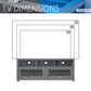 Techni Durbin TV Stand for TVs up to 75in, Grey