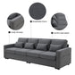 104\\\" 4-Seater Modern Linen Fabric Sofa