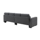 104\\\" 4-Seater Modern Linen Fabric Sofa