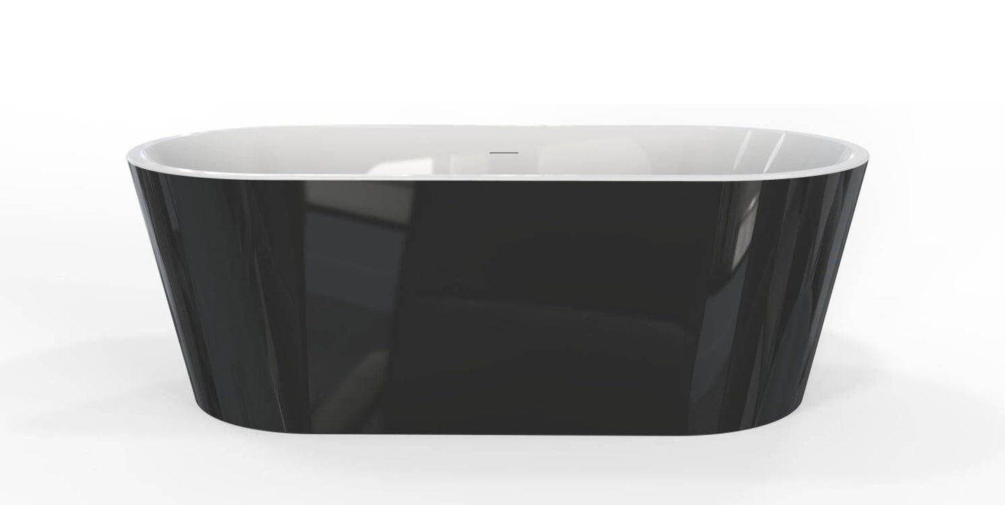 Acrylic Freestanding Tub -60''-black