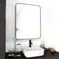 24 x 32  Mirror Black Aluminum Frame