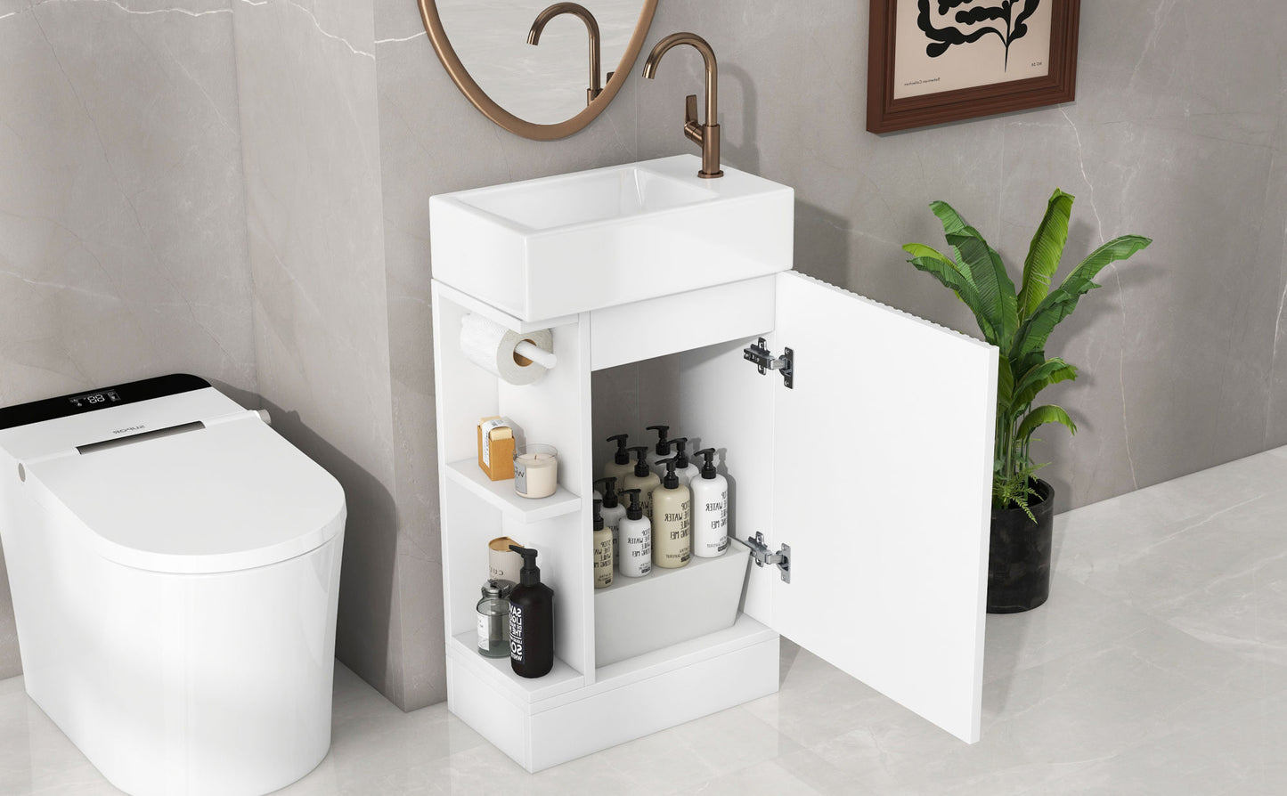 18.6\\\"  Luxurious Vanity with storage