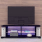 Low Profile Black+Stone  Entertainment Center with LED 60"