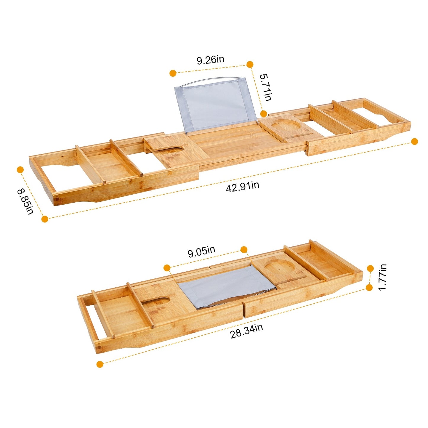 Caddy Bamboo Bath Tray