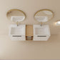 60" Double Sink  Exquisite Wall mount Vanity