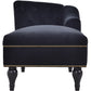 Velvet Chaise Button Tufted Right Arm Facing Lounge Chair with Nail head Trim