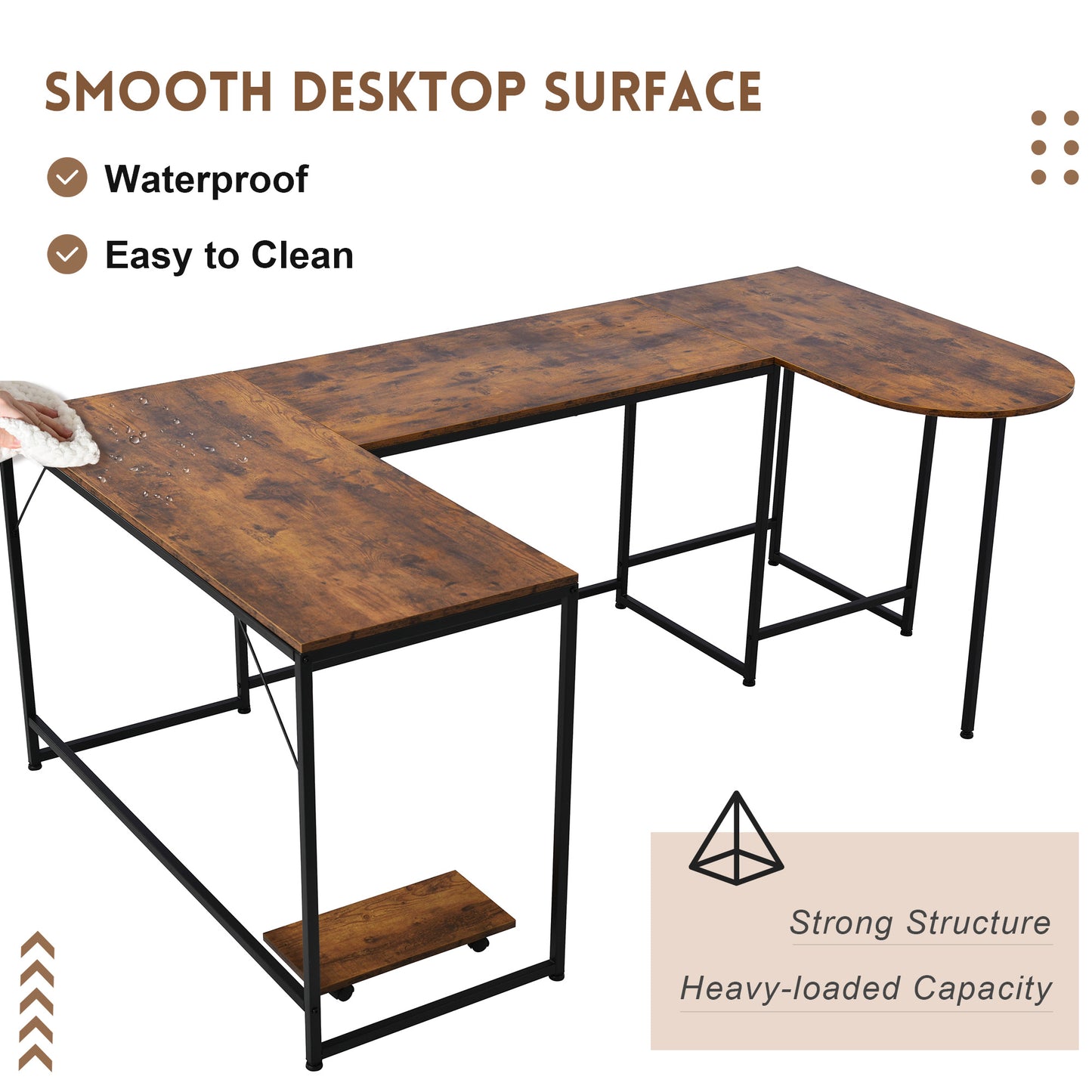 U-shaped Computer Desk