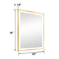 4 Size LED Bathroom Mirror;  Backlit and Frontlit