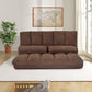 Double Chaise Lounge Floor Couch and Sofa