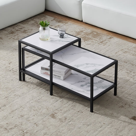 Modern Nesting coffee table Square and rectangle