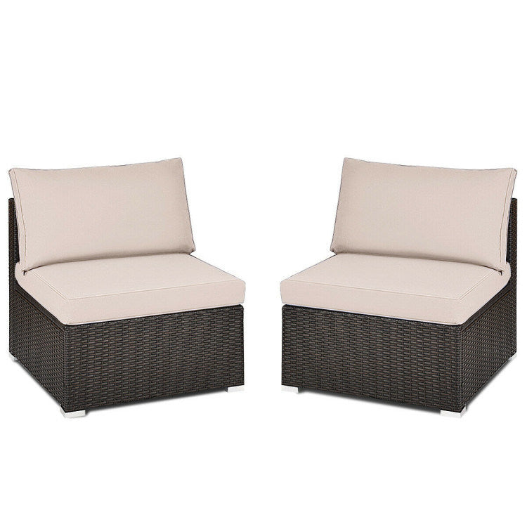 2 Pieces Armless Sofa (multiple color available)