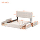 Classic Headboard and 4 Drawers;  Queen Size