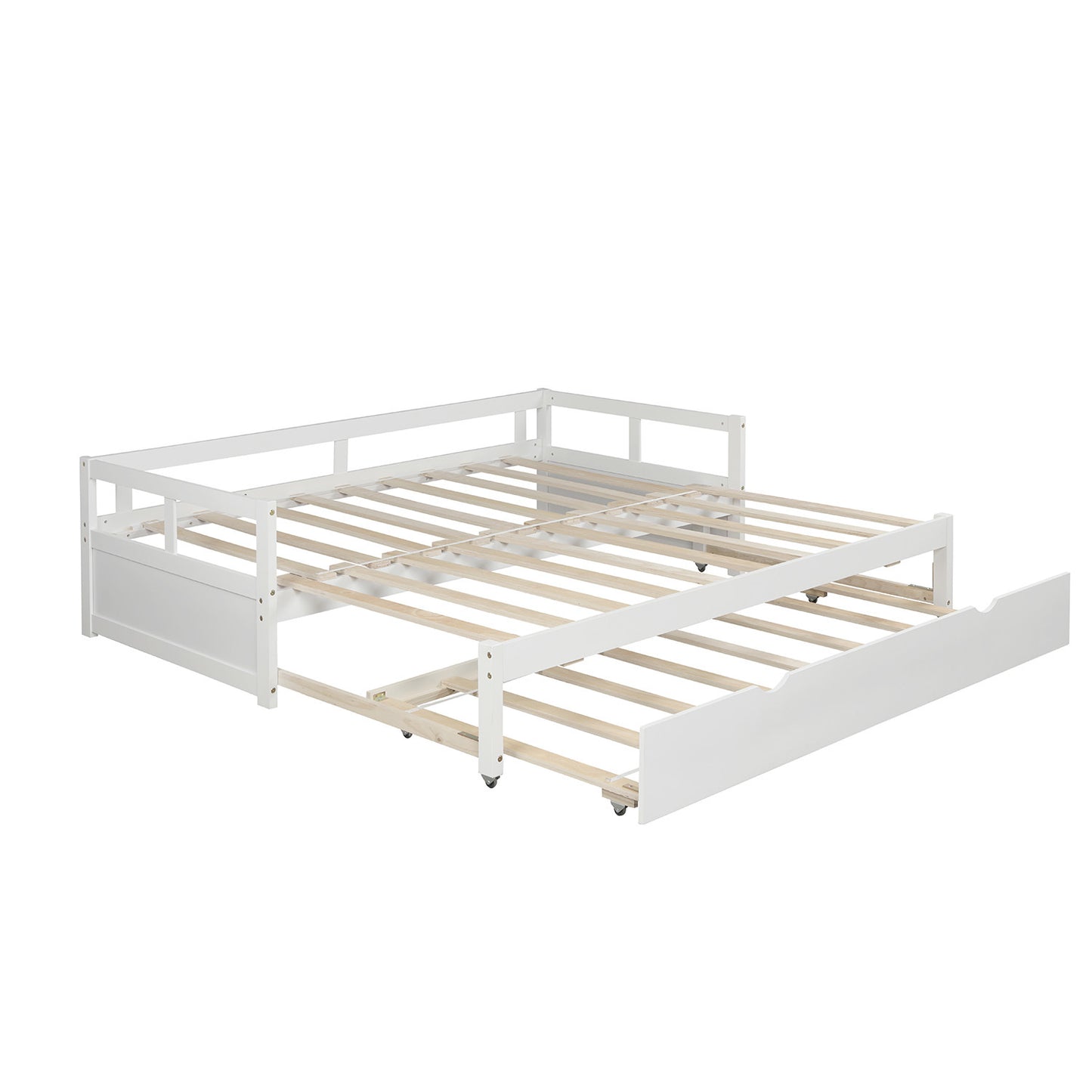 White King Size Daybed with Trundle