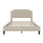 Curved Upholstered Platform Bed