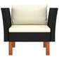 Garden Sofa Solid Eucalyptus Wood