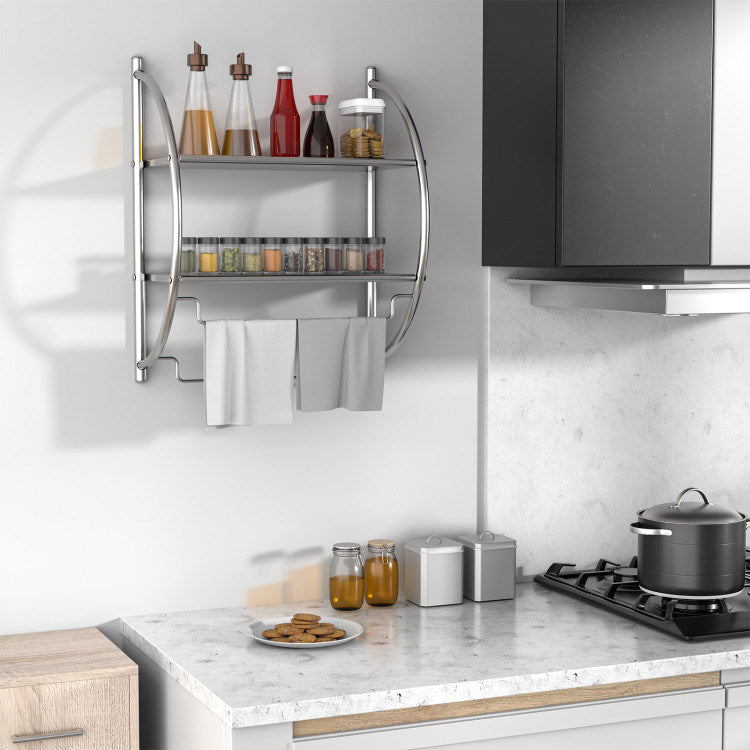 2-Tier towel storage rack