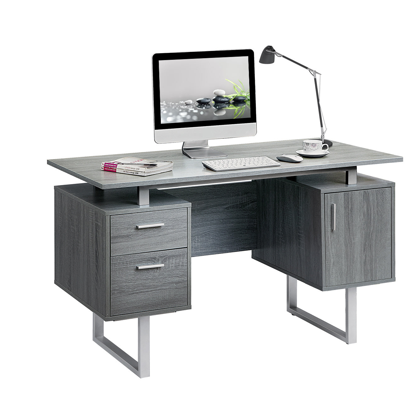 Modern Office Desk with Storage