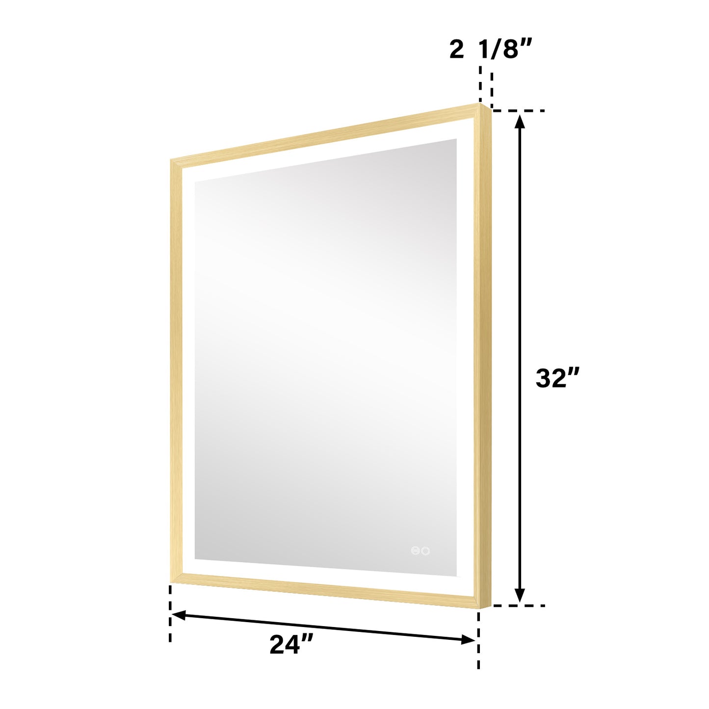 4 Size LED Bathroom Mirror;  Backlit and Frontlit