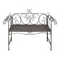 Garden Bench 52' Steel Antique Brown
