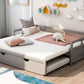 White King Size Daybed with Trundle