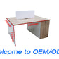 white oval work station desk ( commercial)