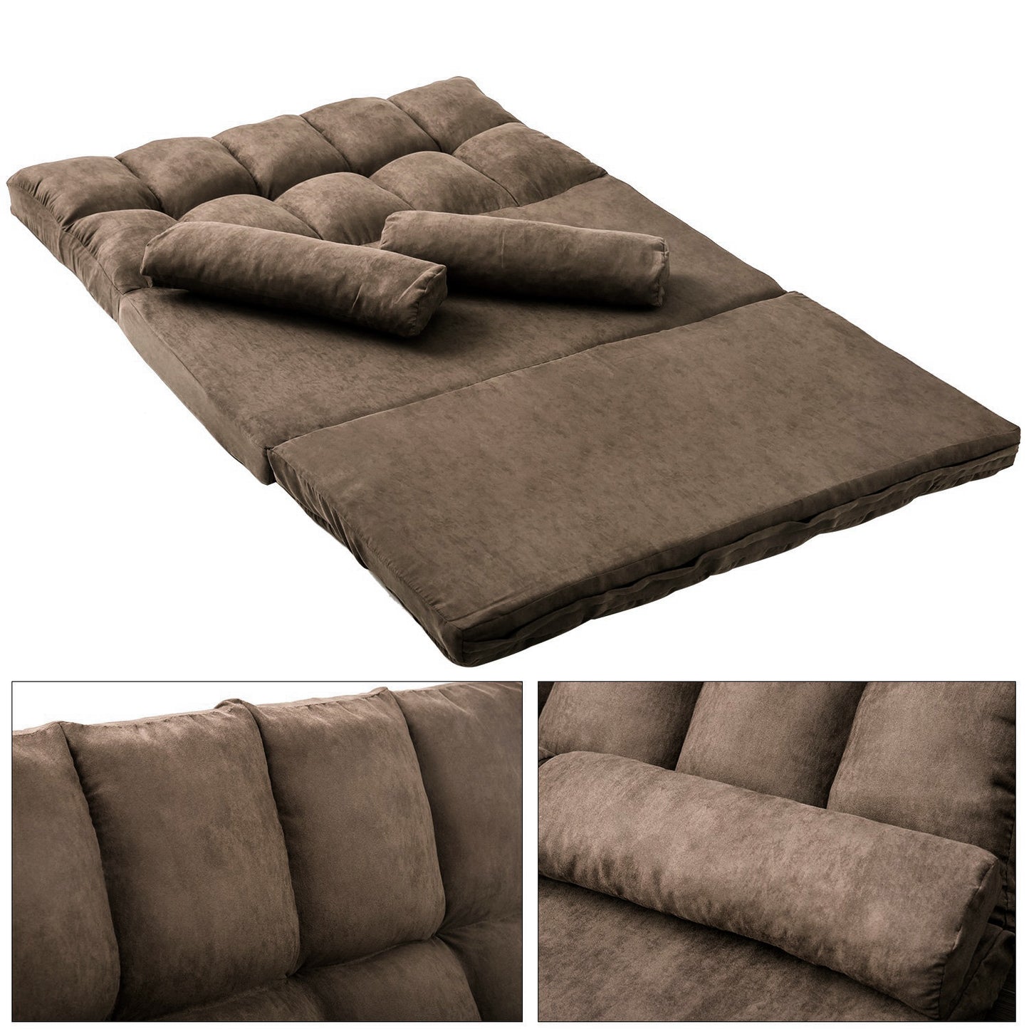 Double Chaise Lounge Floor Couch and Sofa