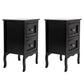 2pcs Country Style Two-Tier Night Tables