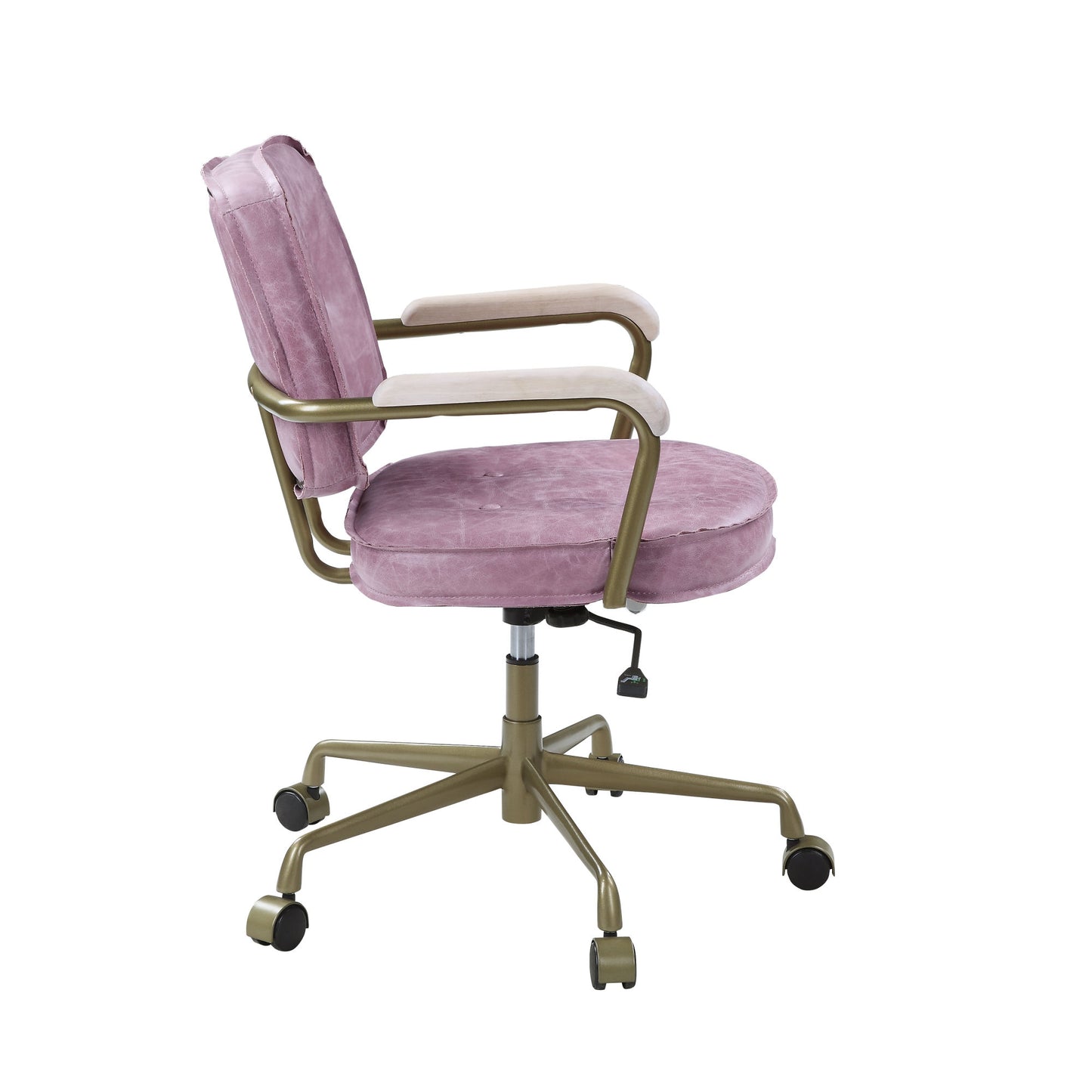 Office Chair in Pink Top leather