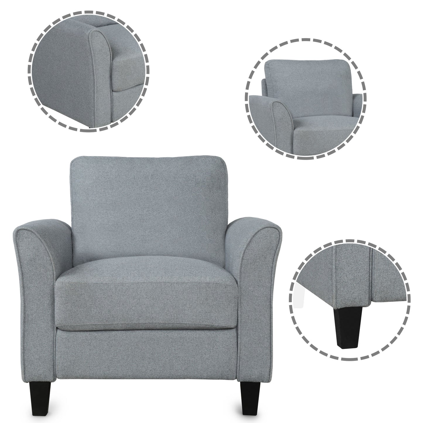 Armrest Single Sofa