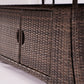 Brown Wicker Patio Firepit  table