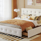 Classic Headboard and 4 Drawers;  Queen Size