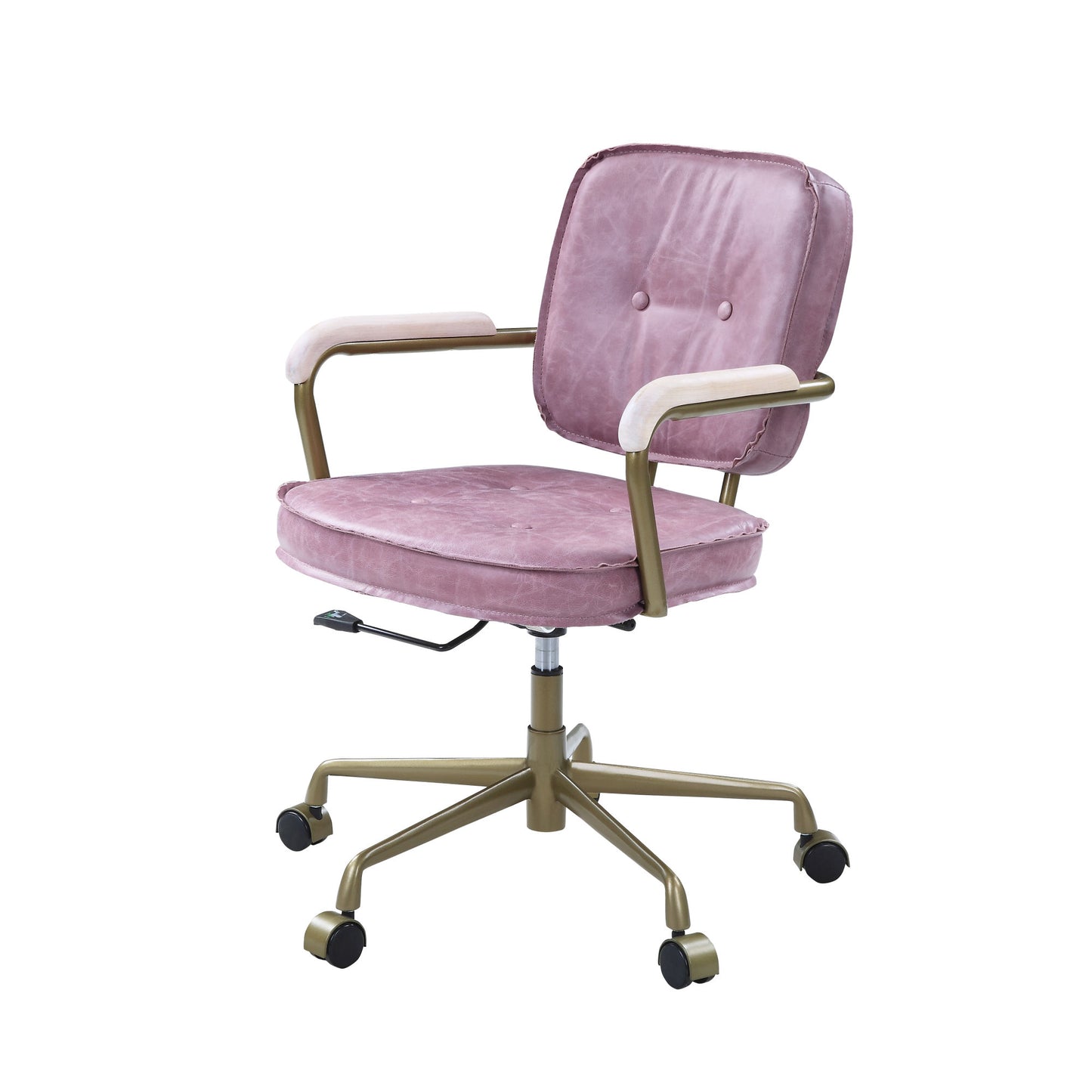 Office Chair in Pink Top leather