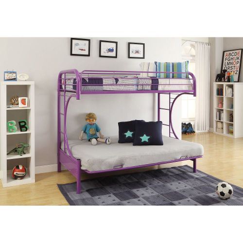 Eclipse Bunk Bed (Twin/Full/Futon) in Purple