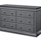 Universal 6 Drawer Dresser Gray