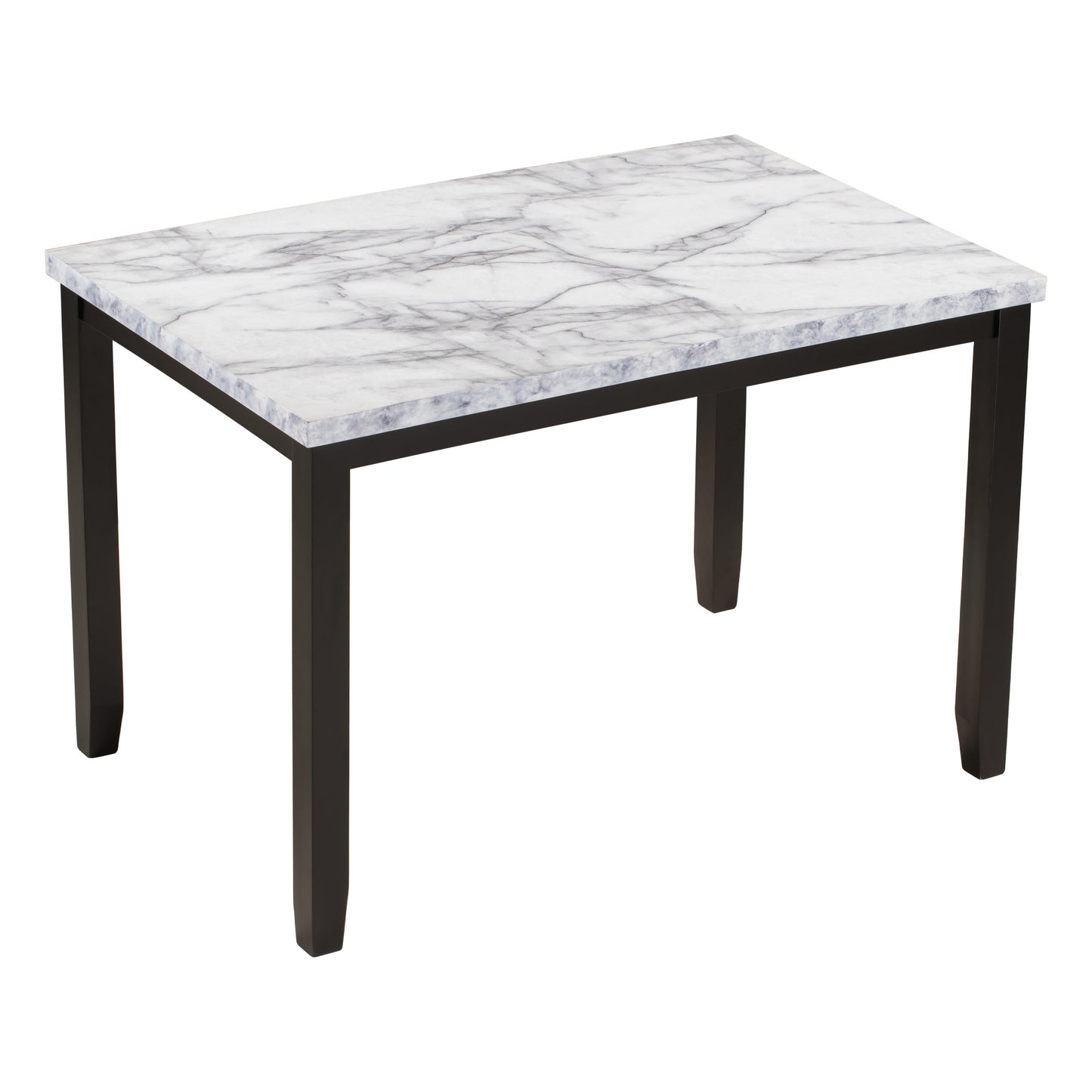 Faux Marble 5-Piece Dining Set