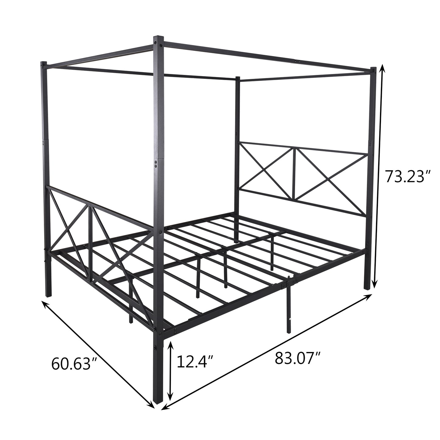 Metal Canopy Bed Frame