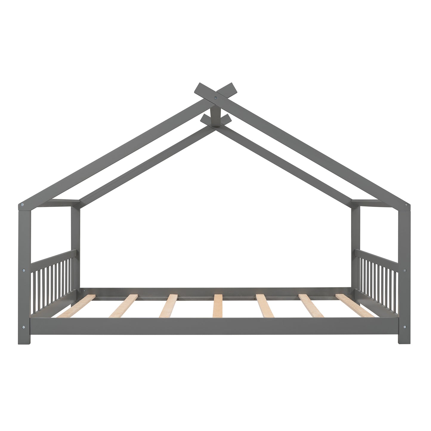 Full Size  Bed Wood frame; Gray