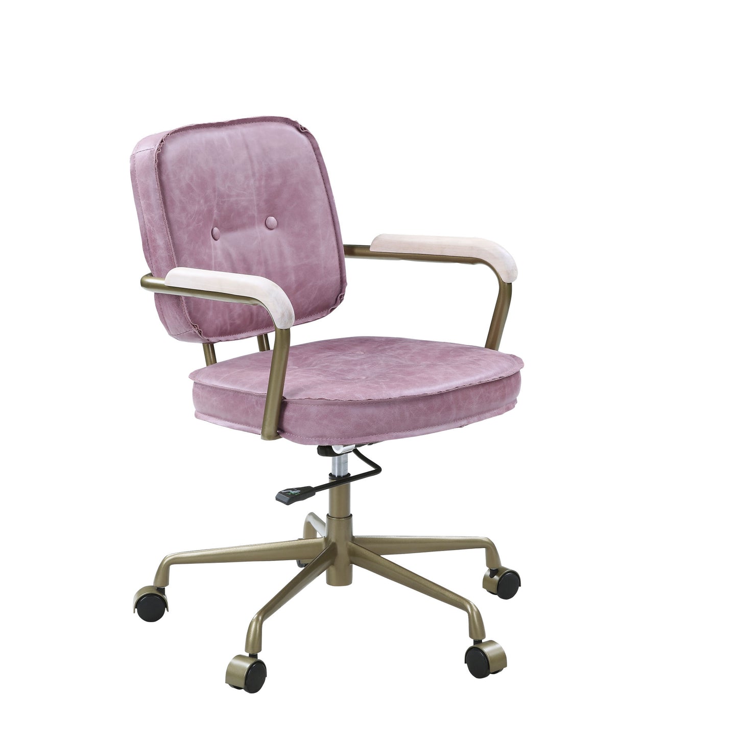 Office Chair in Pink Top leather