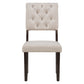 Dining Table and Chair Set with Special-shaped Legs and Foam-covered Seat Backs & Cushions