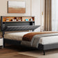 Queen Size Storage Headboard and USB Port bed frame