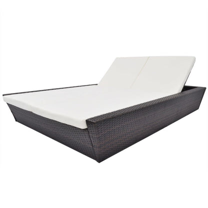 Outdoor Lounge Bed with Cushion