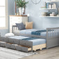 Daybed with Trundle and Drawers;  Twin Size